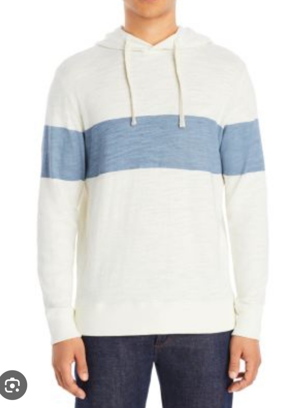 Faherty Sunwashed Sunray Slb Hoodie- Ocean Sunrise